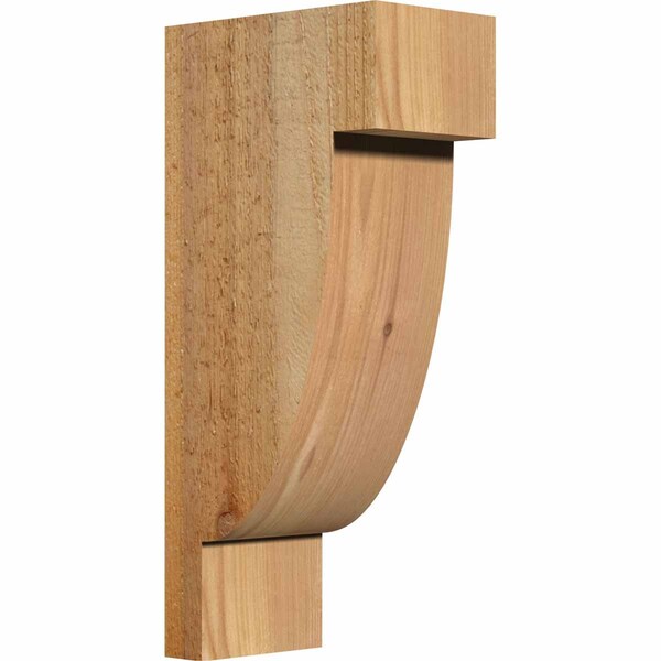 Ekena Millwork Alpine Rough Sawn Corbel, Western Red Cedar, 6"W x 10"D x 22"H COR06X10X22ALP00RWR - main